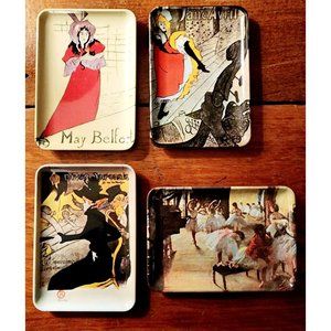 COPY - Edgar Degas Set Of 3 Plates, c. 1873 Plate made in Italy 6" x 4.25" x .5…